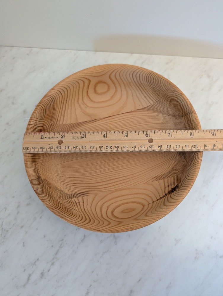 Hand Turned Ash Bowl From Norway Signed