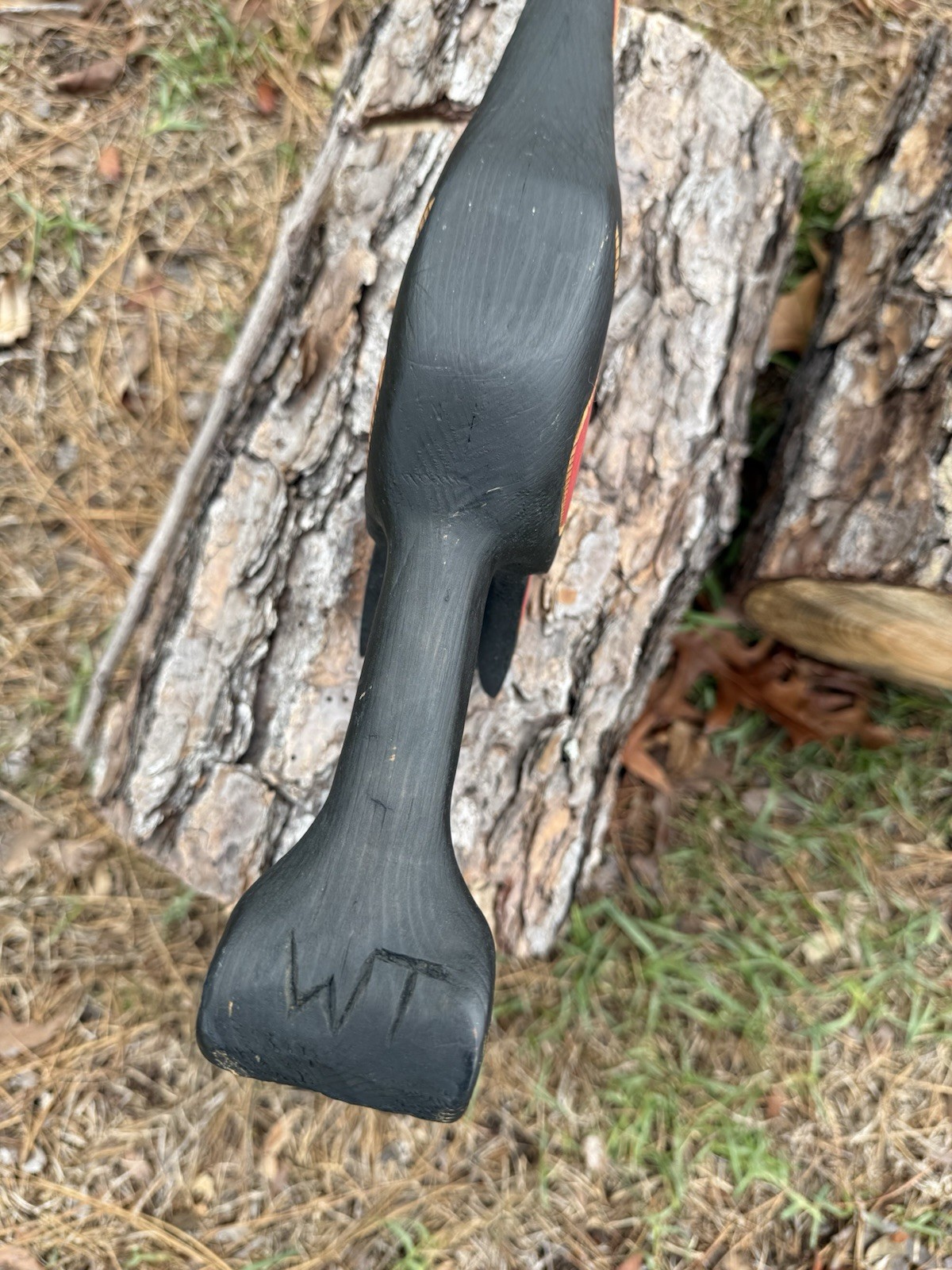 Northwest Coast Large Cedar Carved Eagle 🦅 Rattle Signed WT