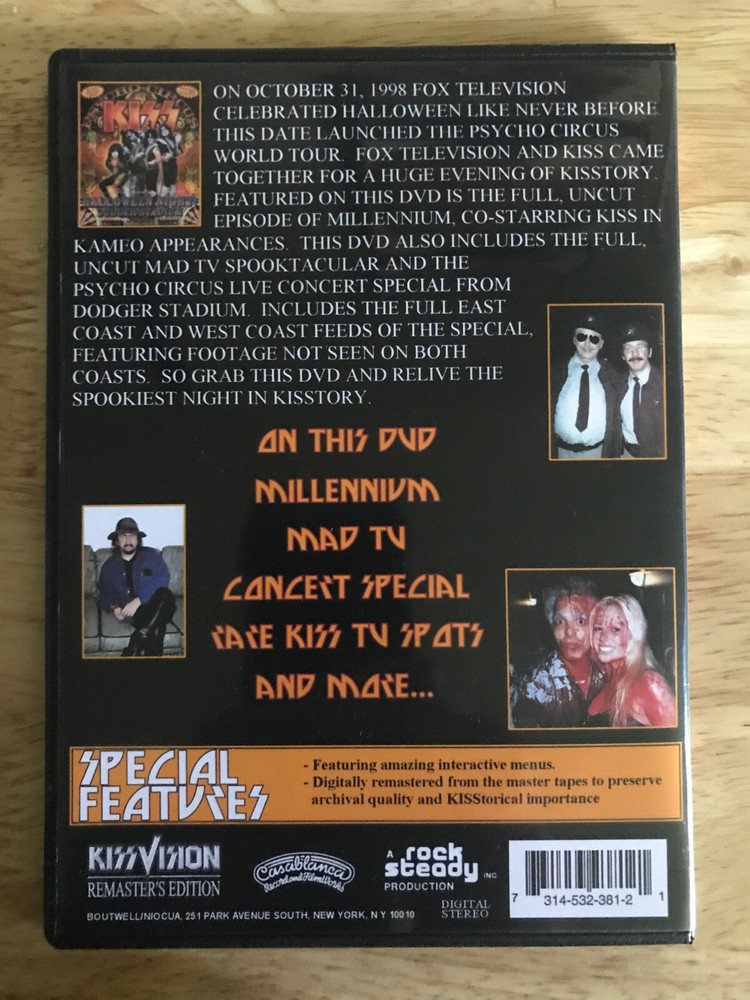 KISS - Halloween 1998 Media Collection DVD Gene Simmons Ace Frehley