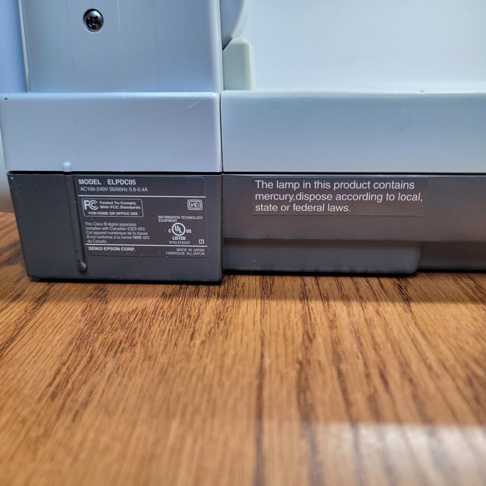 Epson ELPDC05 High Resolution Document Imager Overhead Camera With Cord