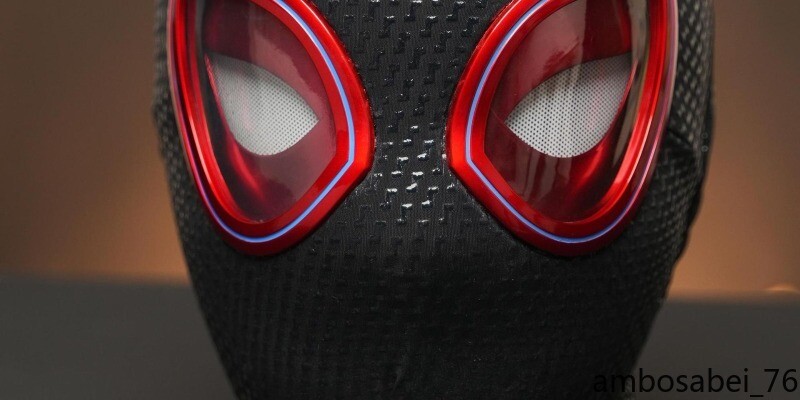 Spiderman Miles AUTO Light-up Eyes Mask Ring Remote Control Wink Gifts US Spot