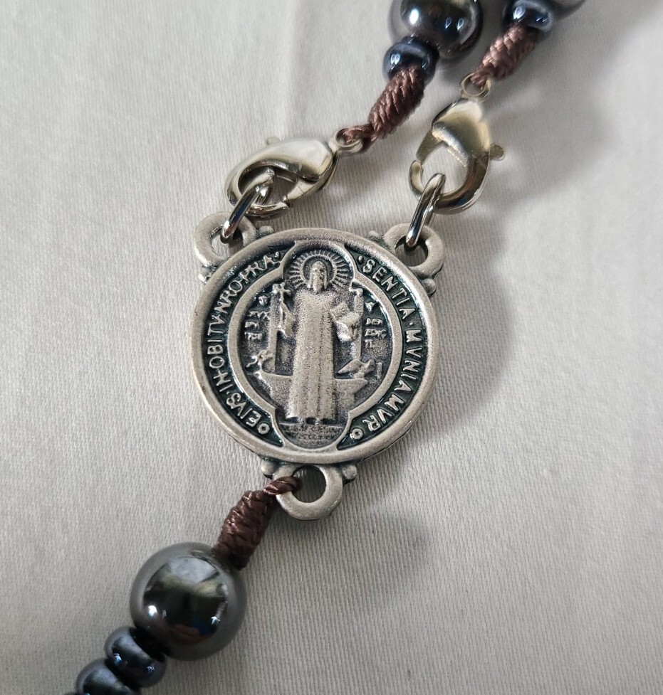 Intercession Hematite Rosary 8mm (cc)