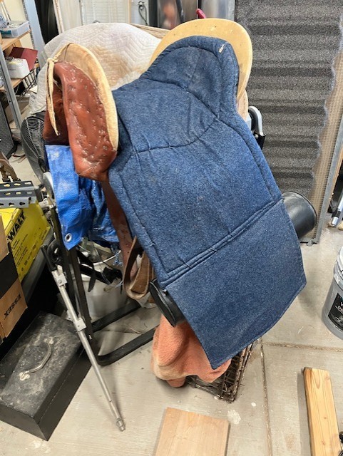 RAWHIDE WORK PERUVIAN SADDLE AND TACK