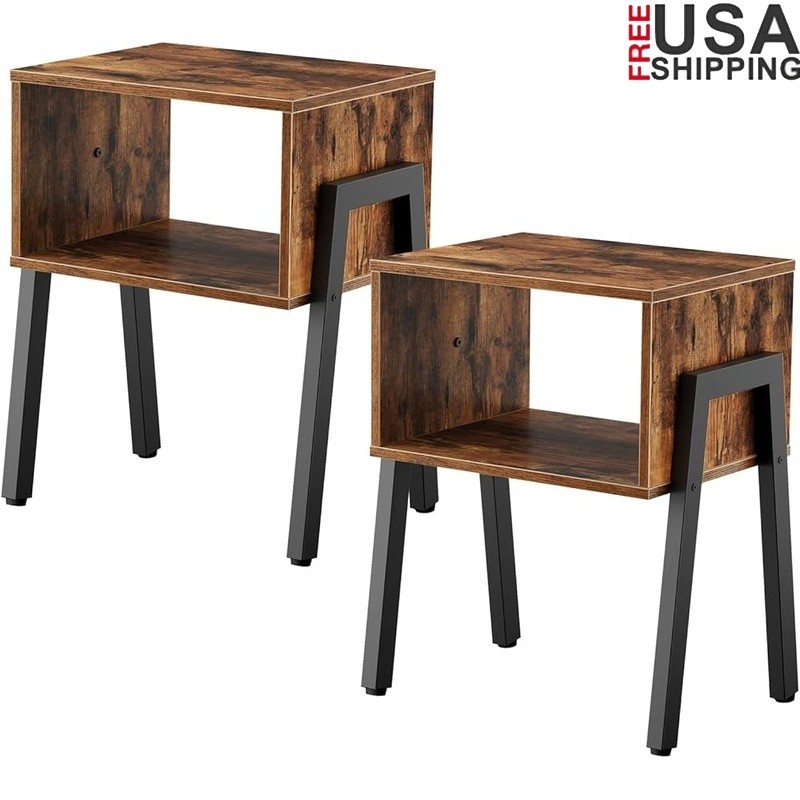 Stackable Nightstands Open Storage End Table Bedroom Living Room New