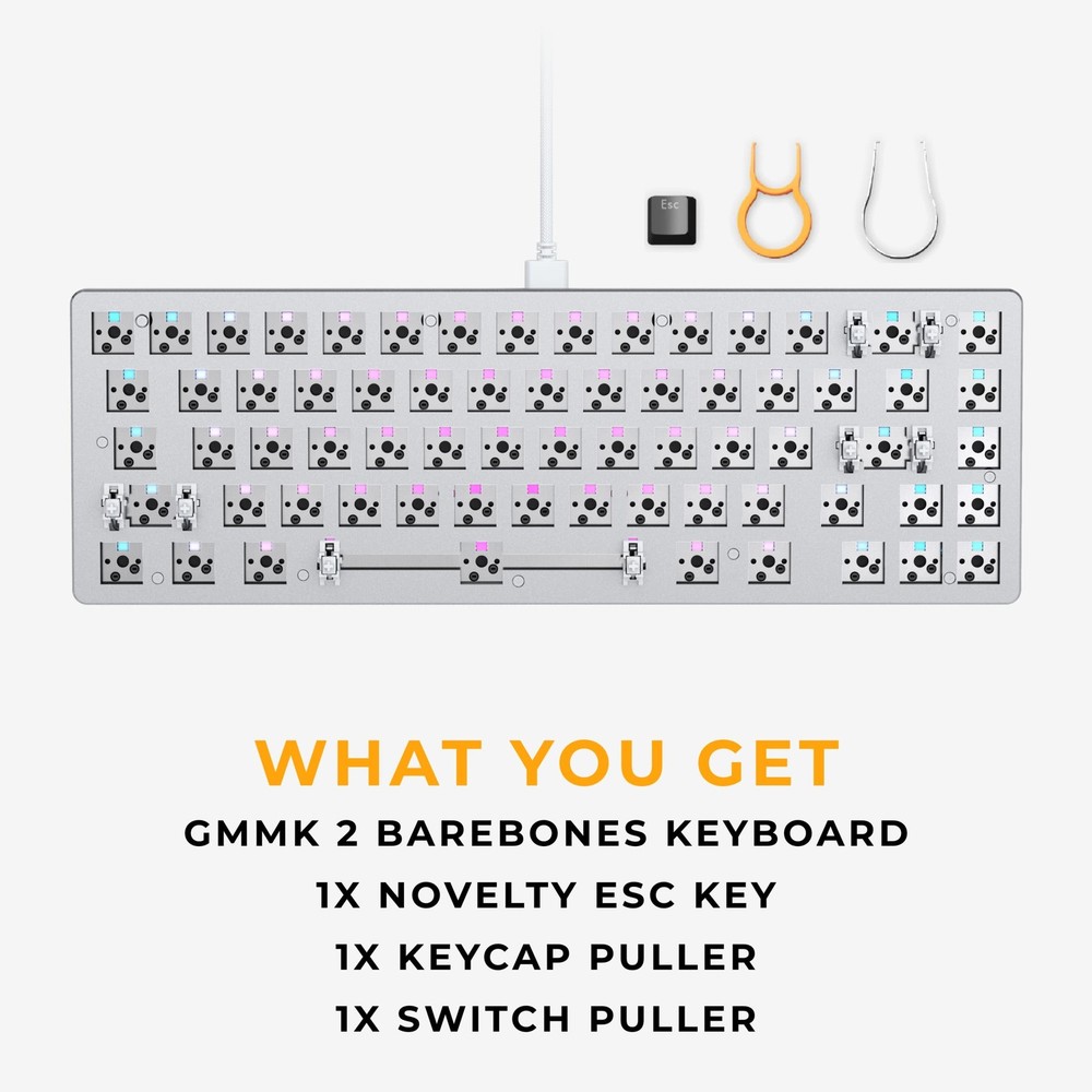 GLORIOUS Gaming GMMK 2 Compact 65% Barebones (Frame Only) - Mechanical Gaming...