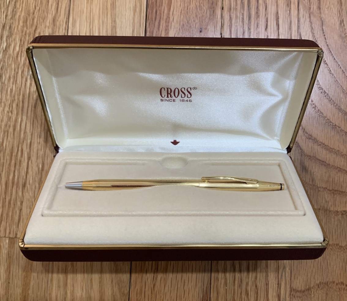 Cross 18k Gold Filled Ballpoint Pen New Old Stock