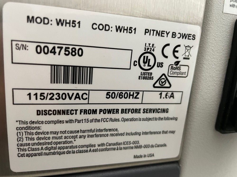 Pitney Bowes AR-100 Address Printer - Serial 0047580
