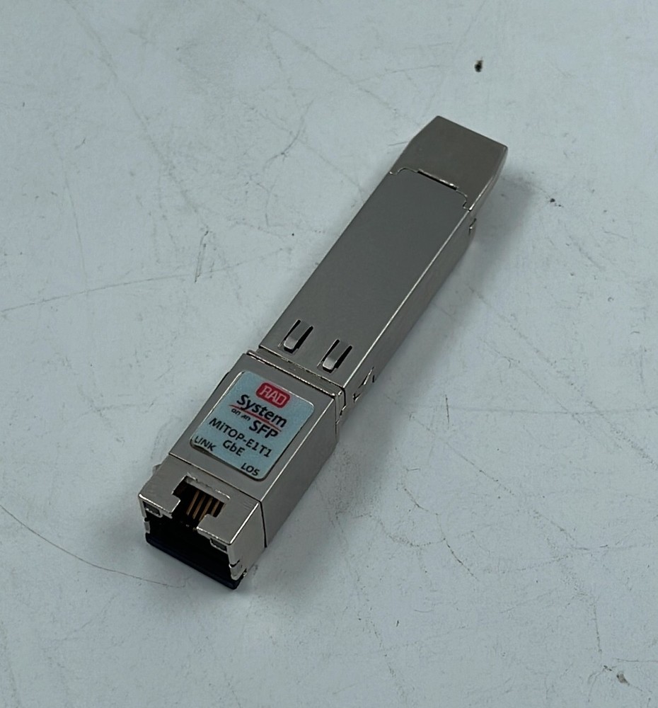 Telco systems RAD System on an SFP MiTOP-E1T1 GbE Remote Bridge Transceiver