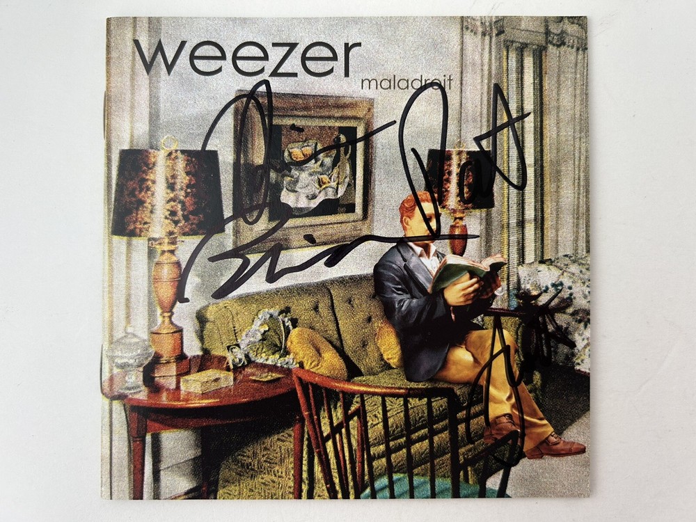 Weezer Signed Maladroit CD Autographed Rivers Cuomo Patrick Brian Scott JSA COA