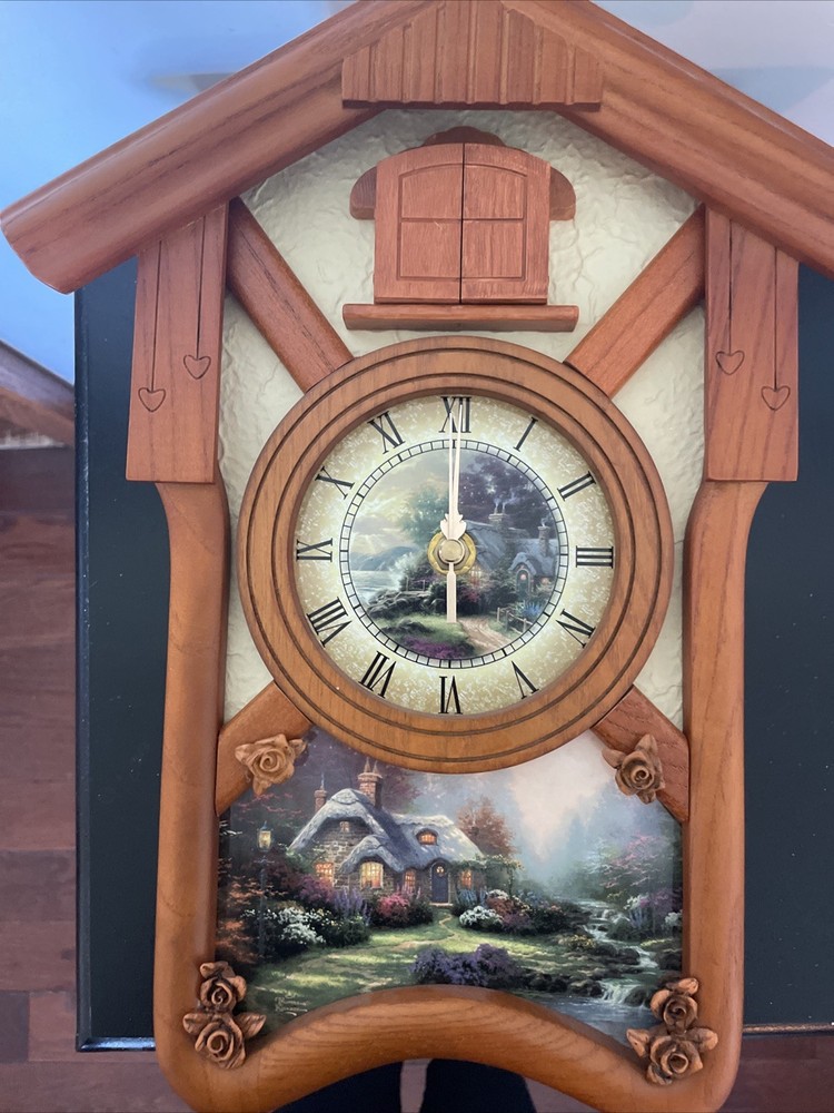Thomas Kinkade Timeless Memories Cuckoo Clock 87860 2007 Untested