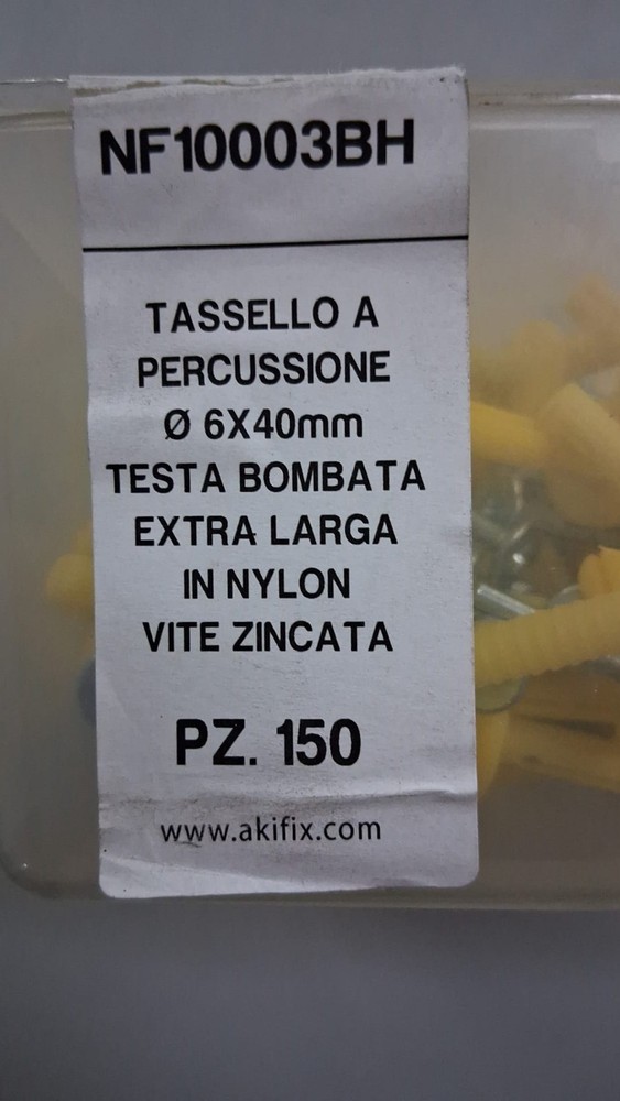 DEVIL YELLOW PERCUSSION DOWEL 6X40 150 PIECE BOX