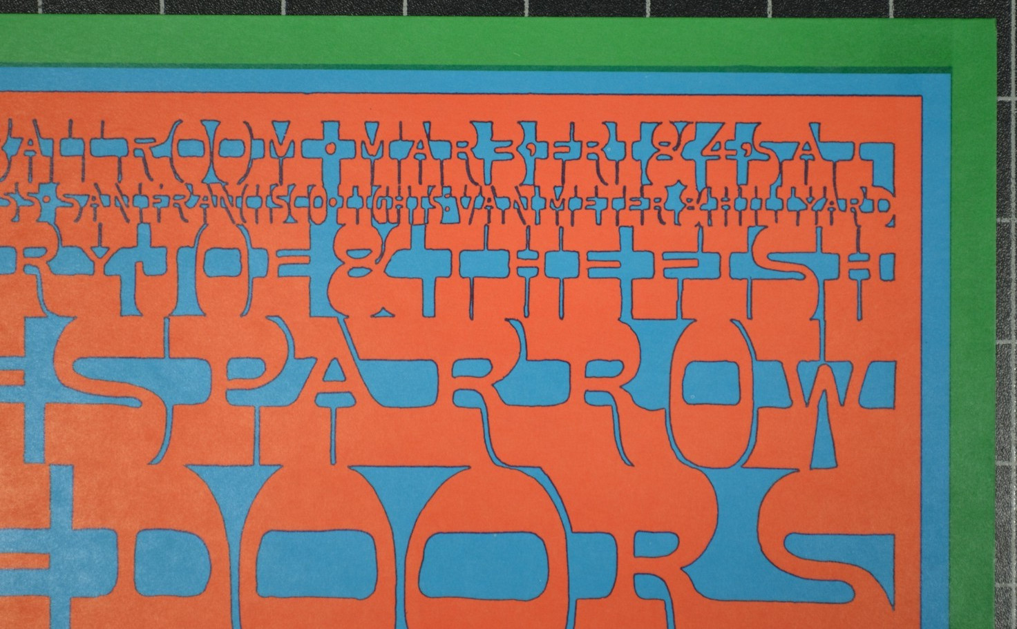 FAMILY DOG 50 - THE DOORS - COUNTRY JOE AND THE FISH - SECOND PRINTING POSTER