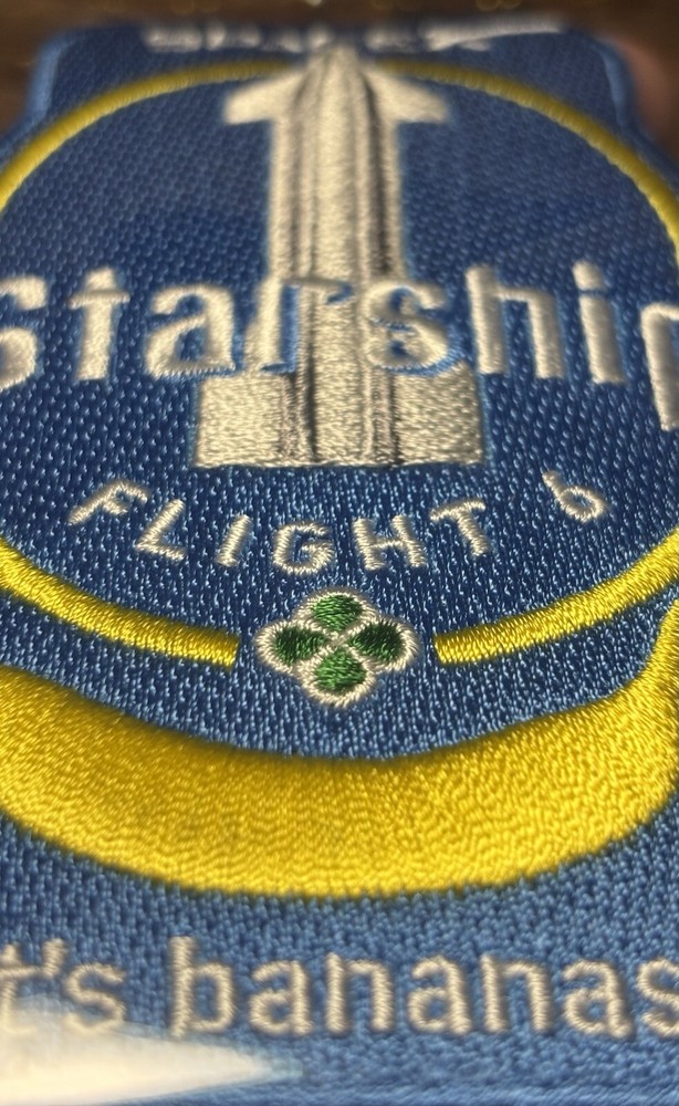 STARSHIP FLIGHT 6 SPACEX PATCH