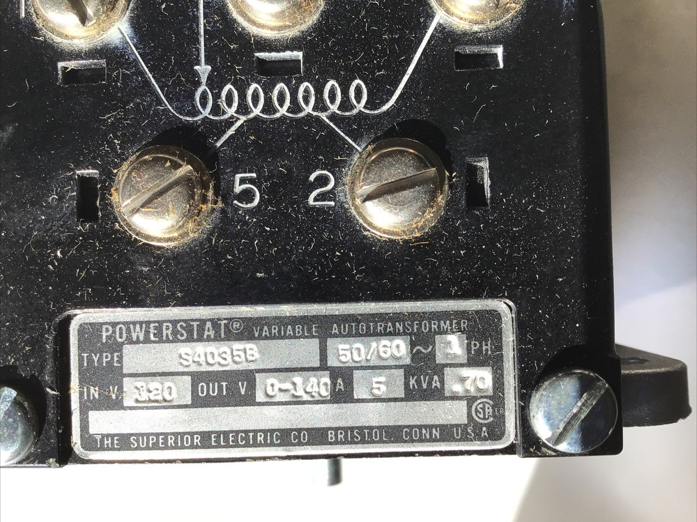 Powerstat Variable Transformer S 4035B