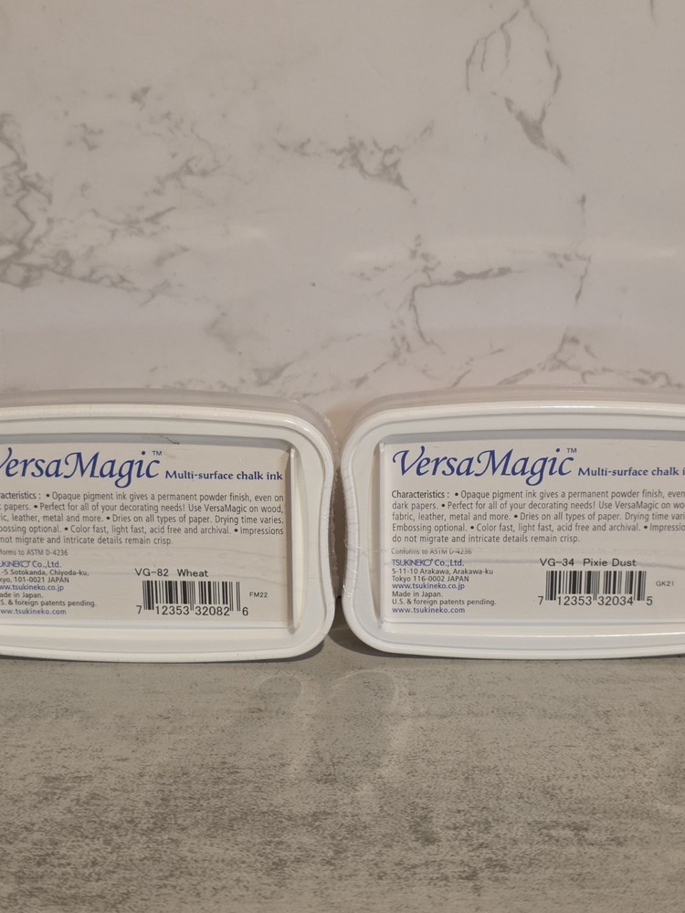 ARCHIVAL VERSAMAGIC Surface Chalk Pad Bundle Wheat And PIXIE Dust Brand New