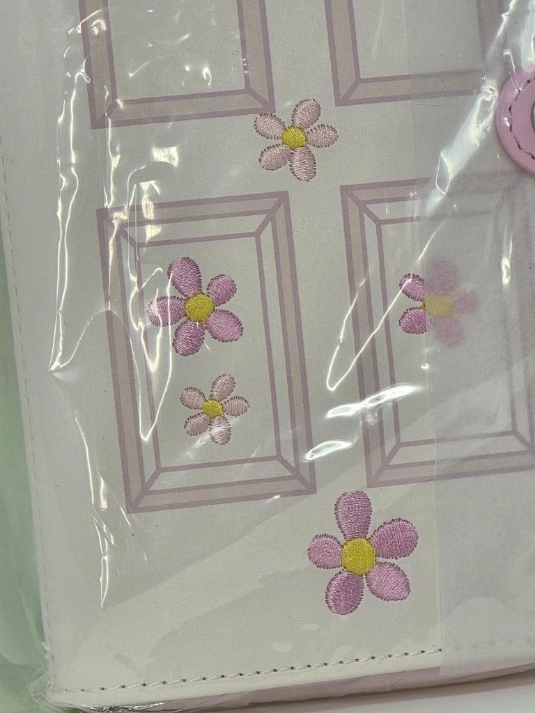 NIP NWT PIXAR DISNEY MONSTERS INC BOOS DOOR WALLET EMBROIDERED FLOWERS