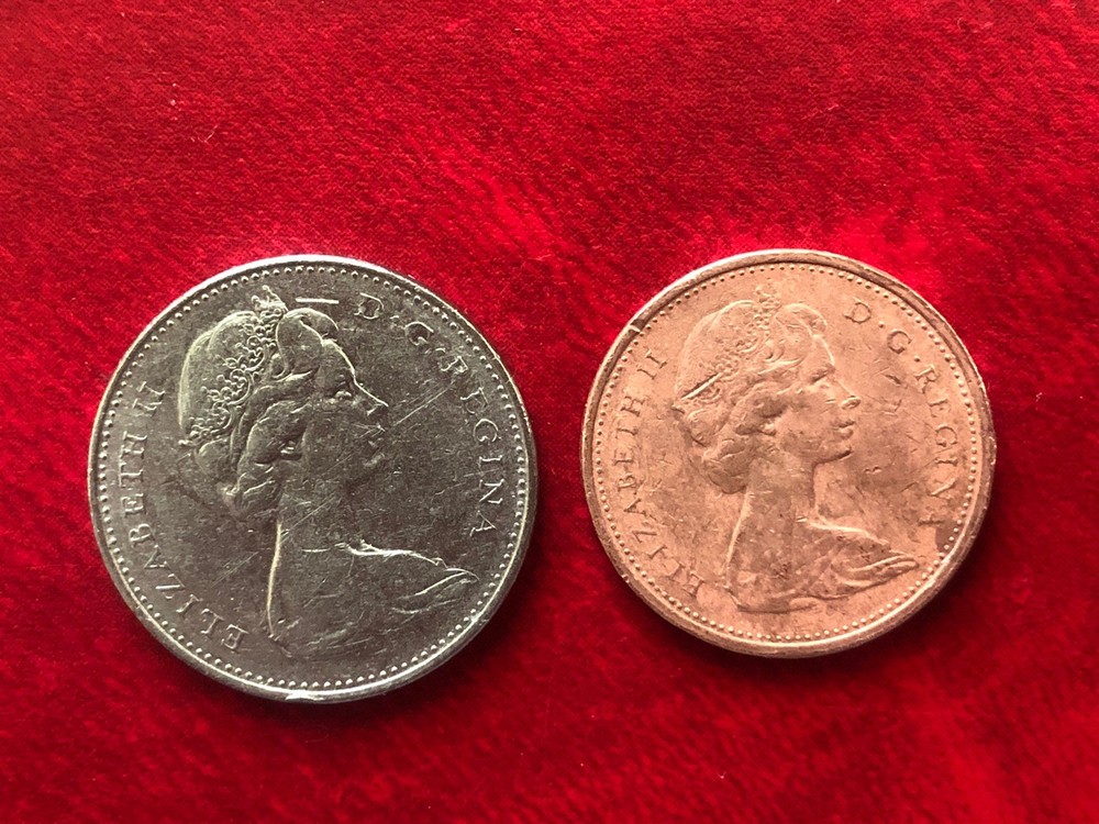CANADA Five Cent Coins 1976