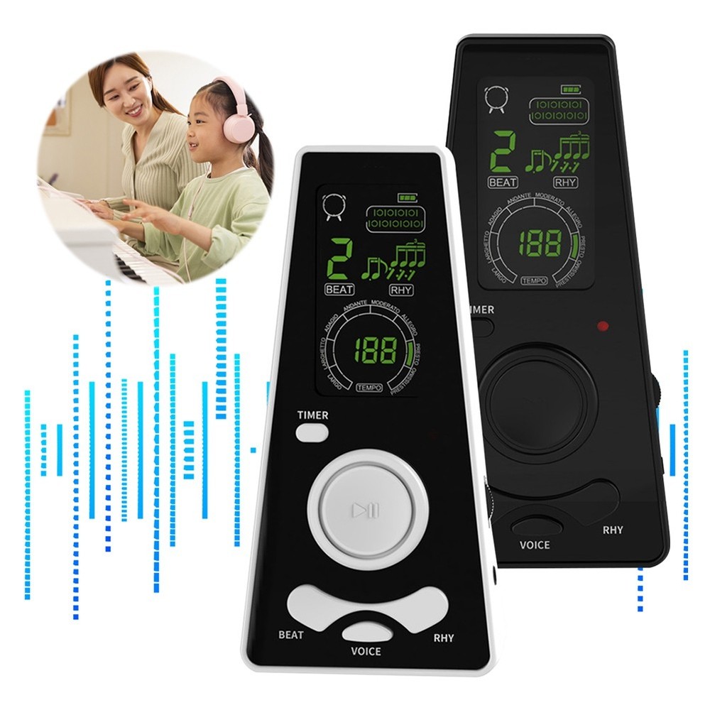Electronic Digital Metronome Volume Beat Speed Adjustable Timer Digital3951