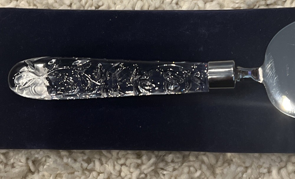 Princess House Stainless Crystal Handle Cake/Pie Server Case Wedding