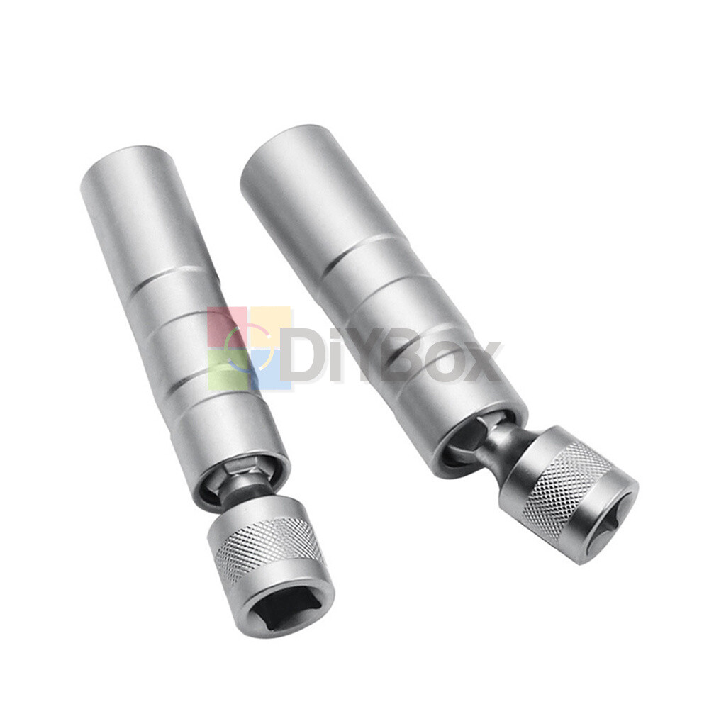 14&16mm 3/8" Drive Thin Walled Magnetic Spark Plug Socket Remover Installer Tool