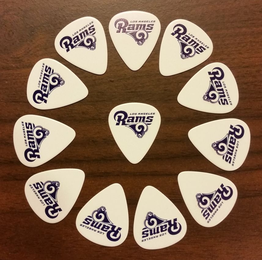 Los Angeles Rams Guitar Picks (12 picks) - (Buy 2, save 50% on 2nd)