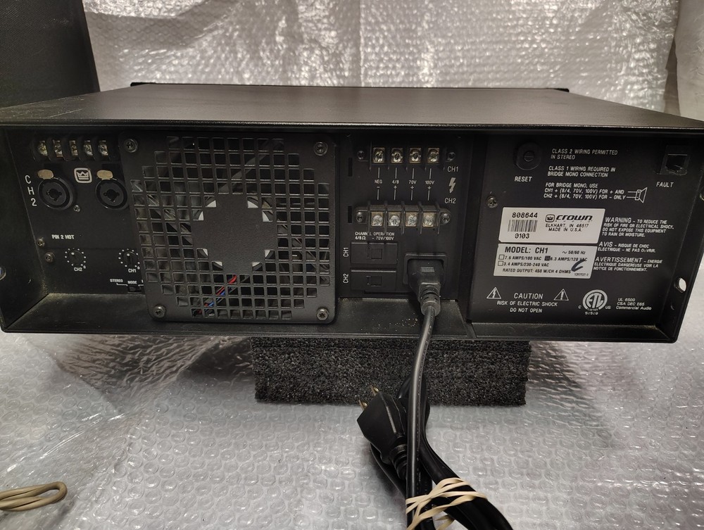 Crown CH2 power amplifier