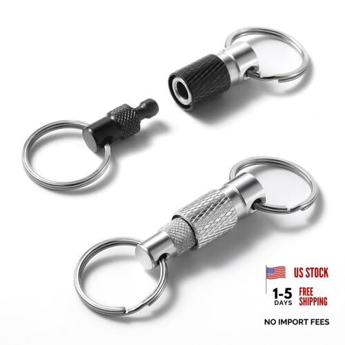 LLOUSSAK Quick Release Keychain for Men, Detachable Key Ring Quick Release,