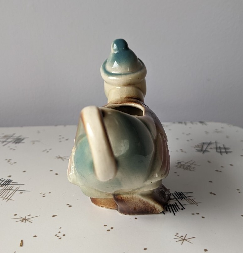 Spaulding China Duck Creamer Vintage Duck Wearing Blue Hat