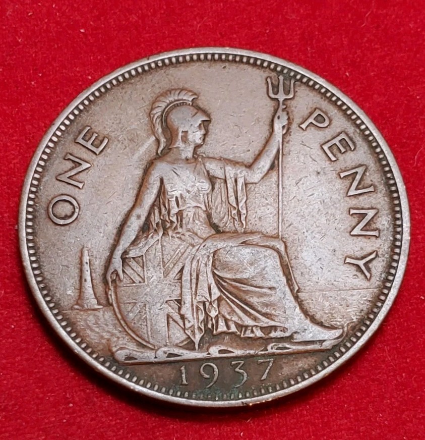 ☆1937 Great Britain Penny ☆