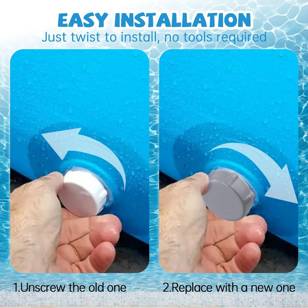 Replacement Drain Valve Cap Compatible with Bestway Pool, Heavy Duty Drain Cap,