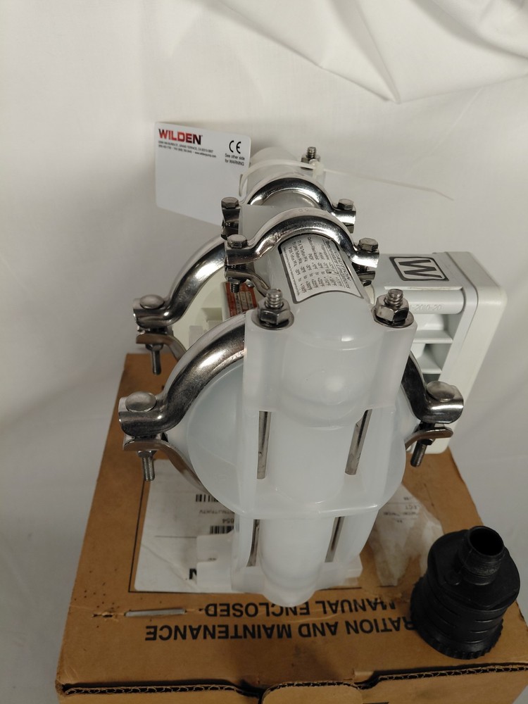 AODD Wilden Diaphragm Pump, Polypropylene, 3/4" Pro-Flo, Clamped, Threaded
