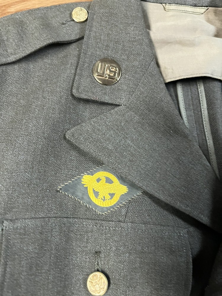 WWII ETO Adsec / 78th Division / 9th Army 4 Pocket Jacket Size 39