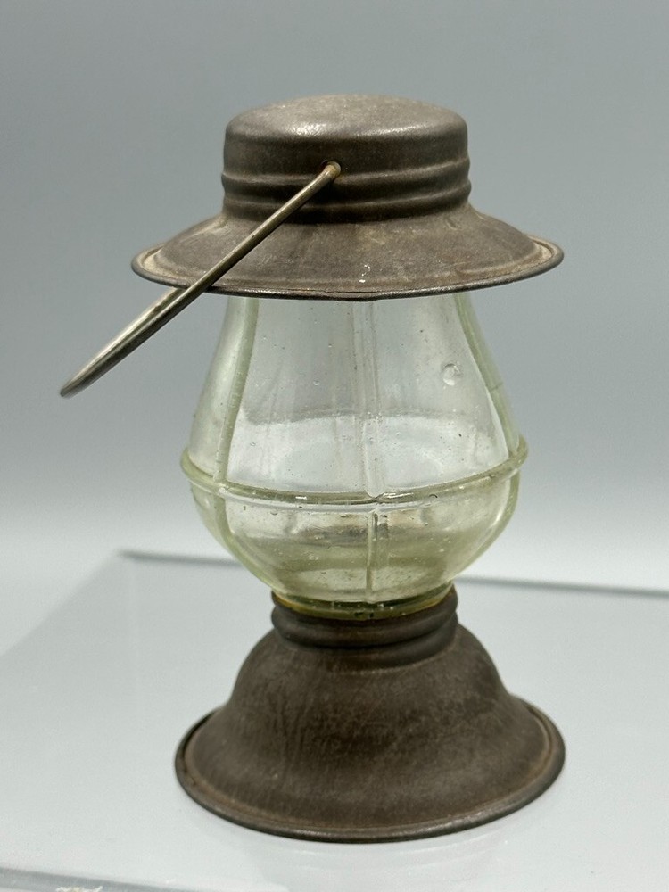 Antique LANTERN Figural VICTORY Glass Co CANDY CONTAINER E&A 443