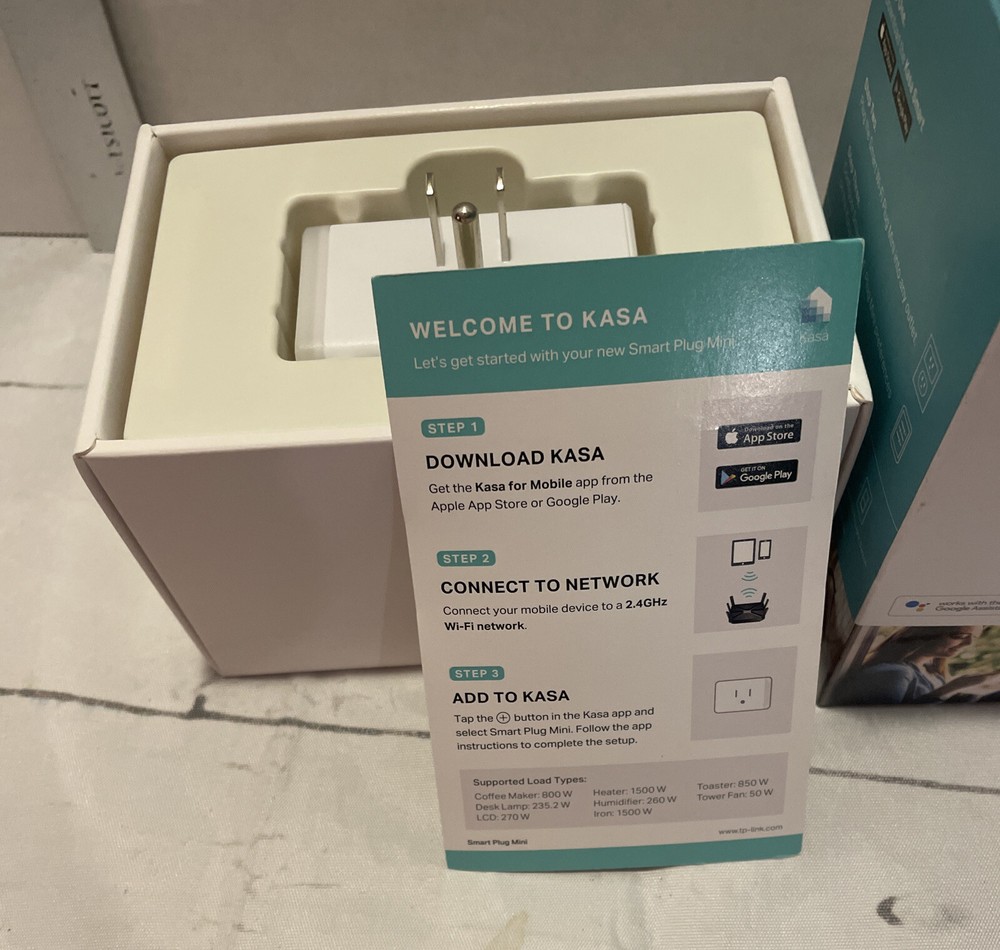 TP-Link Kasa Wi-Fi Smart Plug Mini Alexa & Google Compatible