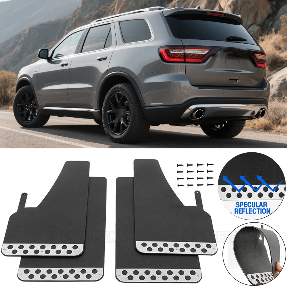 Full Set Splash Guards Mudguard 4PCS Front & Rear Mud Flaps For Dodge Durango