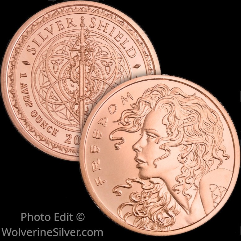 1 Oz. Solid .999 Fine Copper Round - Freedom 2026 - Golden State Mint