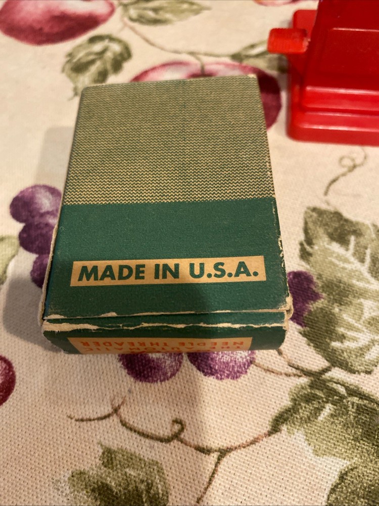 Vintage Witch Automatic Needle Threader USA Sewing Tool Original Box & Booklet