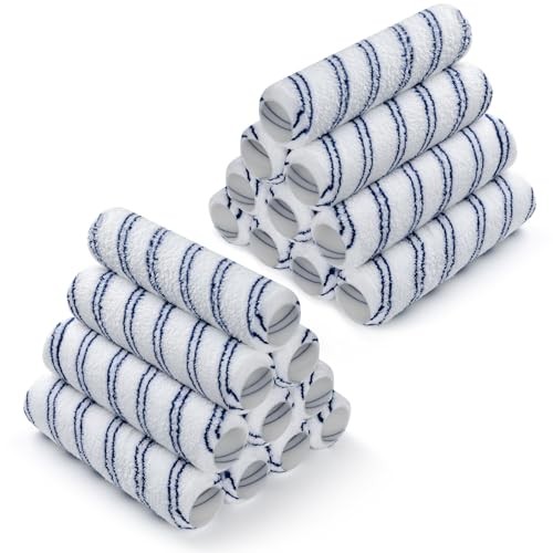 9 Inch Microfiber Paint Roller Covers, 3/8 Nap, 20 Pack Professional Large