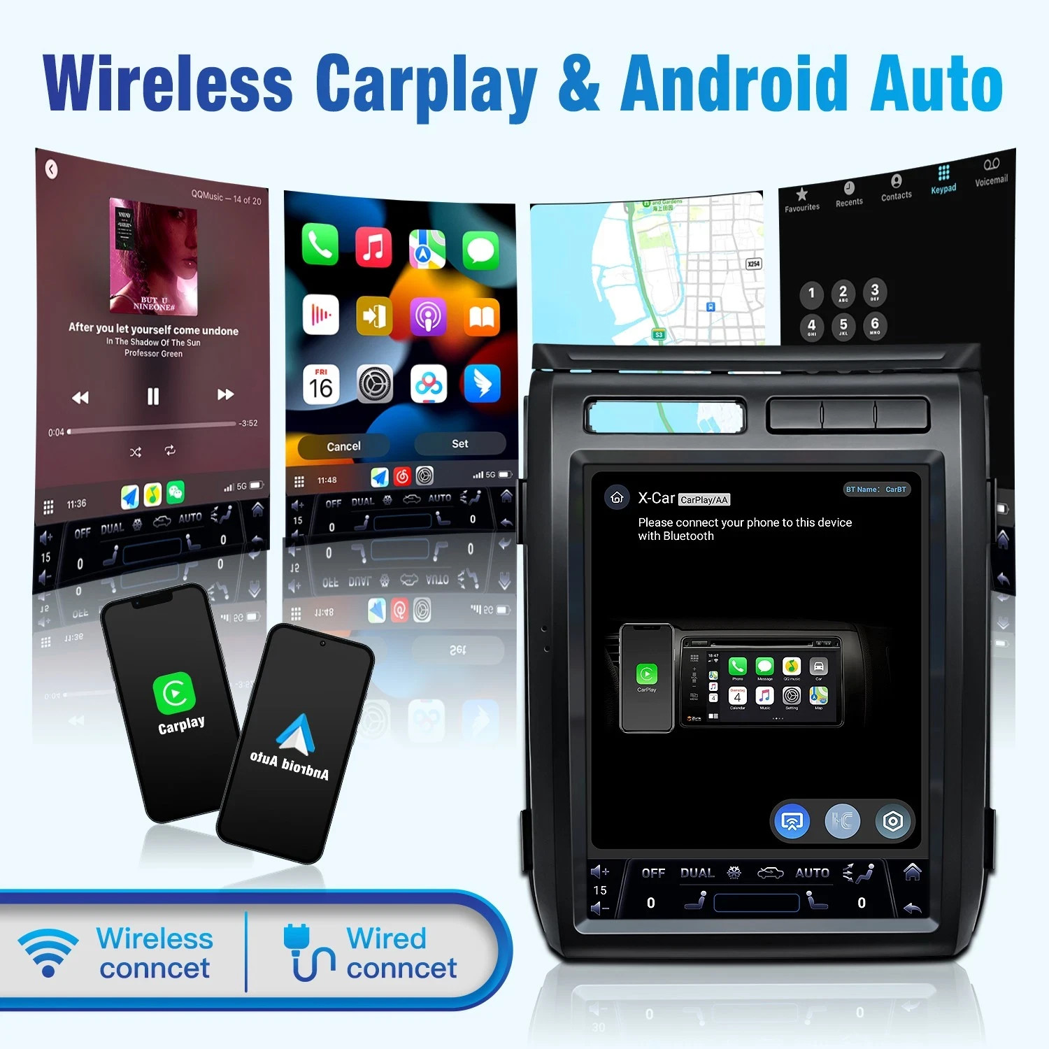 12.1"Android Car Radio Stereo For Ford F-150 2009 2010 2011 2012 2013 Carplay