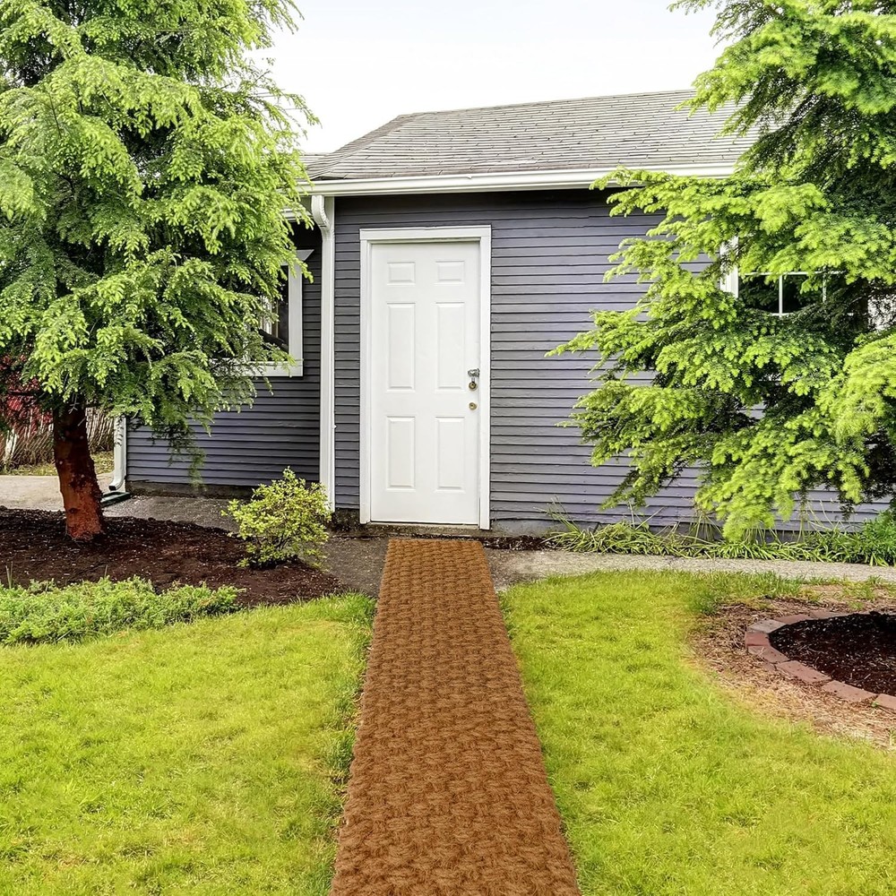 17” x 6 Ft Garden Pathway, 100% Natural Coco Coir Roll 17" x 6Ft - Rectangular