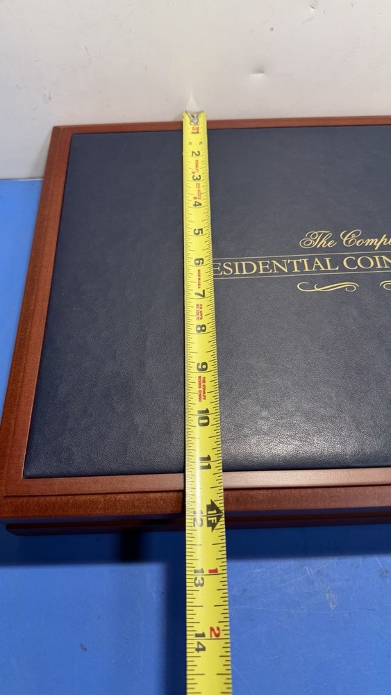 Franklin Mint Complete Presidential Coin Collection Cherry Storage Display Case