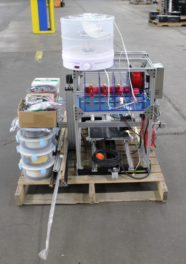 3D Printer Machine with multiple spools - See images-Needs new Heat-bed