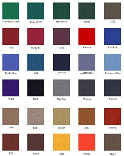 8 FT ProLine Classic 303 Teflon Brick - POOL TABLE CLOTH