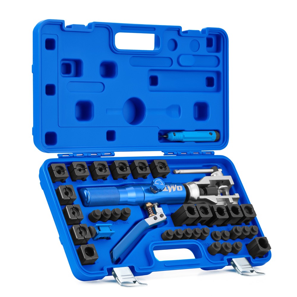 OMT Hydraulic Flaring Tool Kit 45° Single&Double Flaring Tool w Cutter&Deburrer