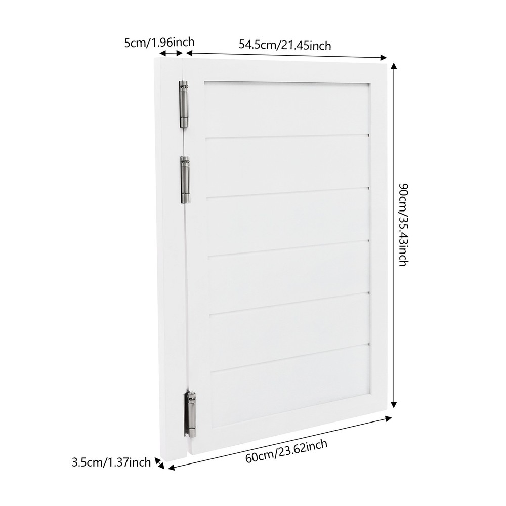Partition Single-Door Leaf for Doorways w/ Doorpost & Hinge Multi-functional Use