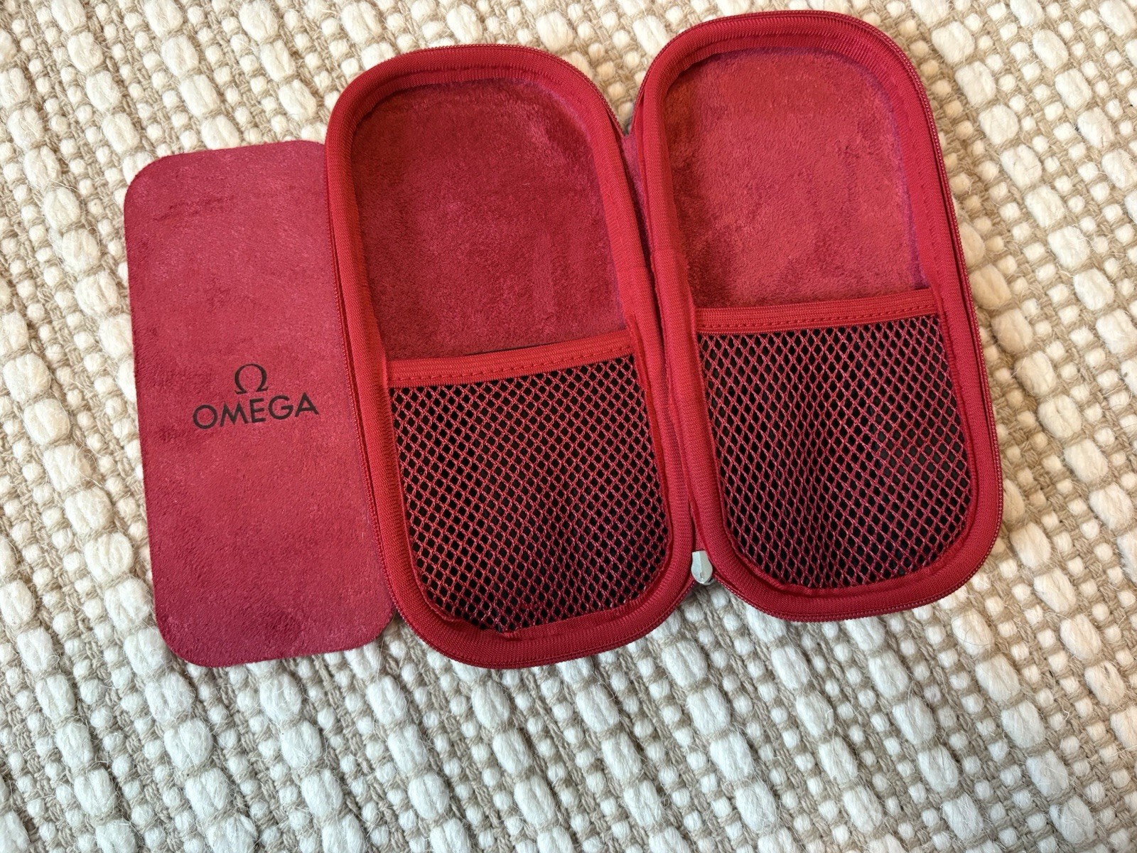 New Official Omega Travel Storage Case/Pouch For Two Watches