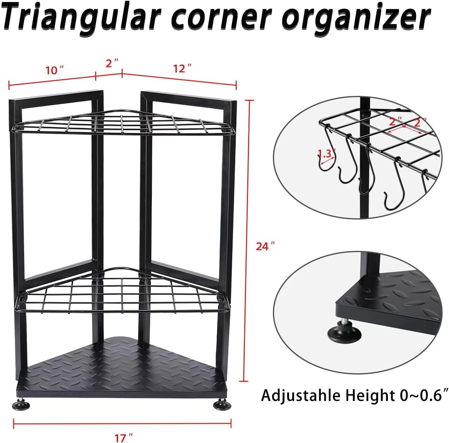 Garden Tool Organizer Heavy Duty,Yard Tool Tower Rack,Garage Storage Organizatio