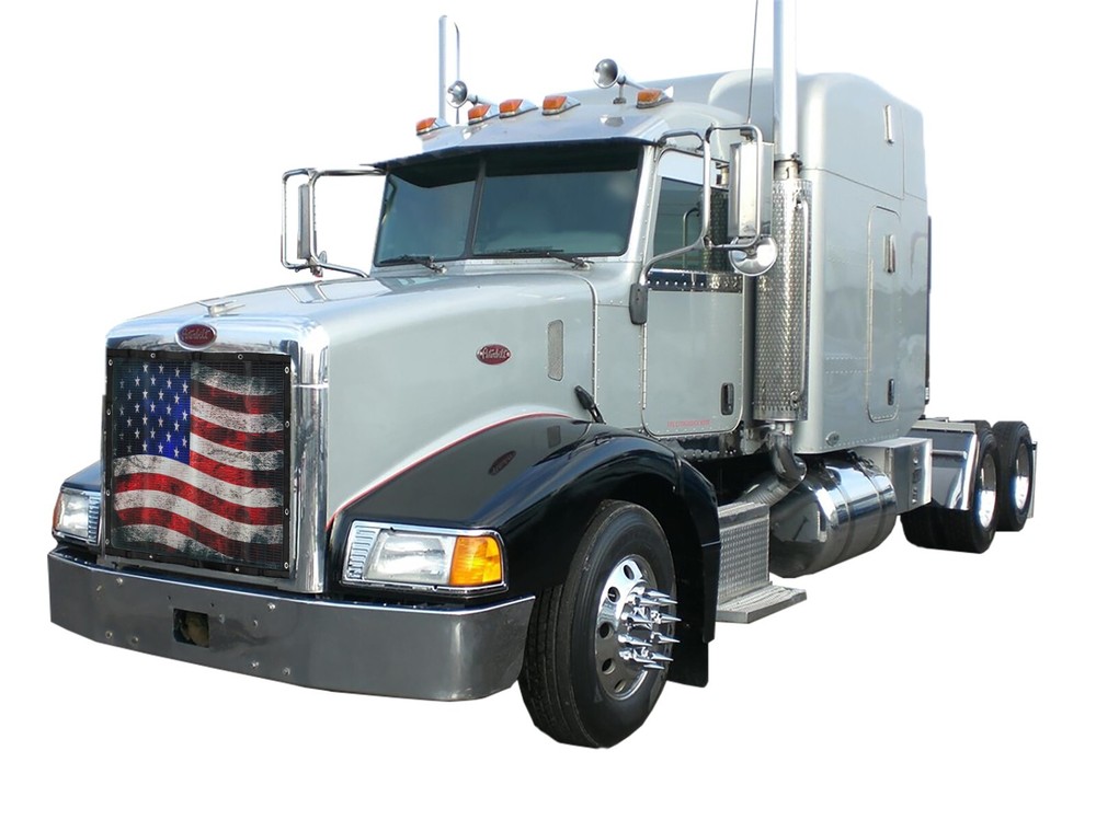 Peterbilt 385 / 377SBA Premium Mesh 'Old Glory' Bug Screen