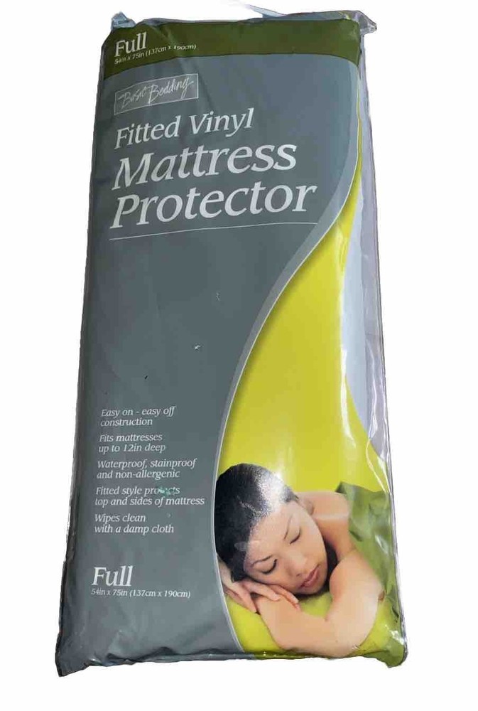 Full Size Bedding Fitted Vinyl Mattress Protector