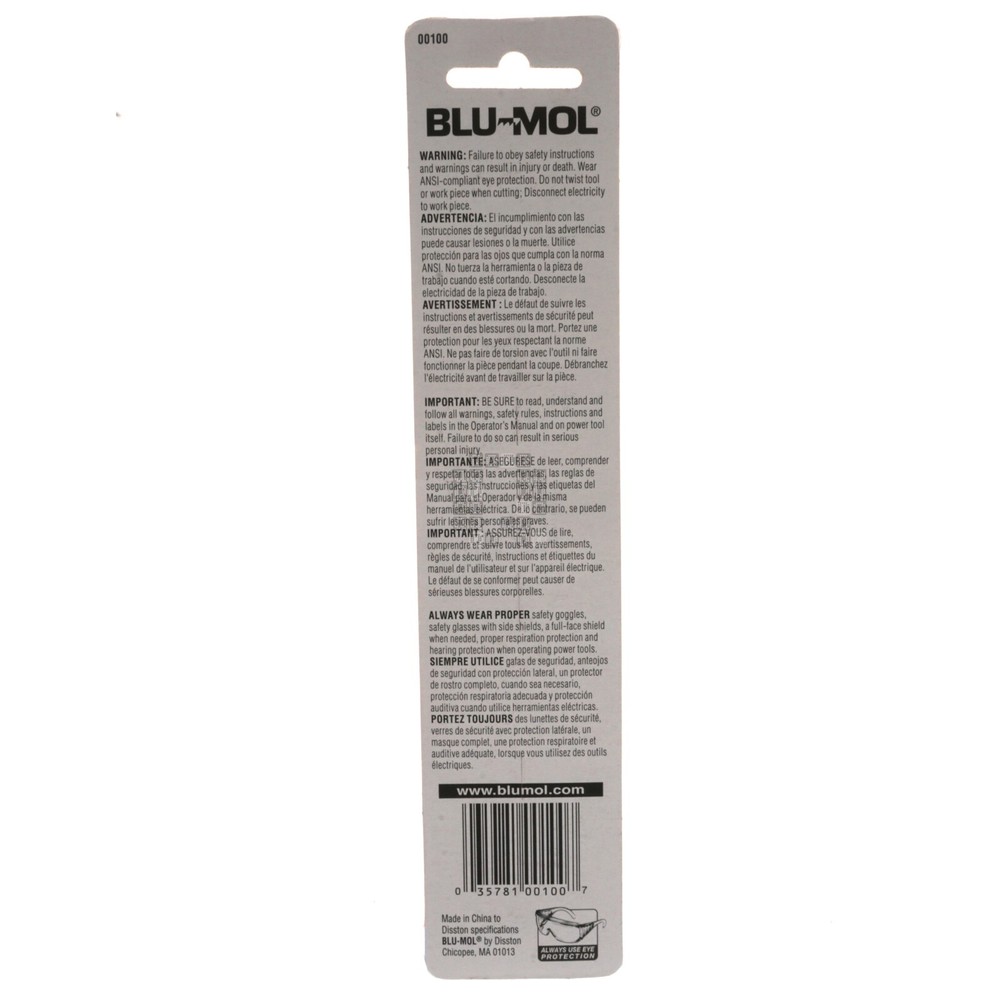 BLU-MOL 00100 #1 Phillips Screwdriver Bit, 6" Length